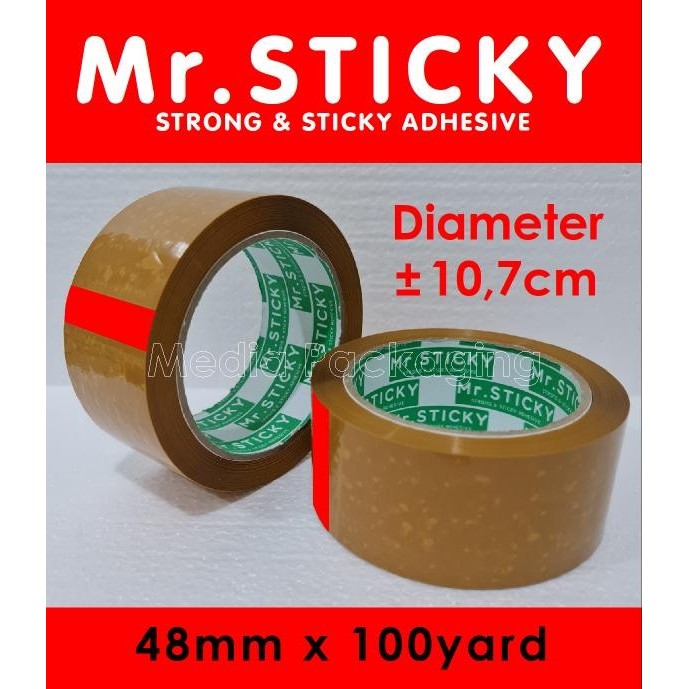 

Isolasi Lakban Bening/Coklat 48Mm X 100 Yard 1 Dus 72 Rol