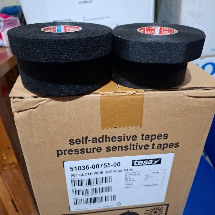 

Terbaru..!! Tesa Tape 51608 Adhesive Cloth Fabric Wiring Loom Harness