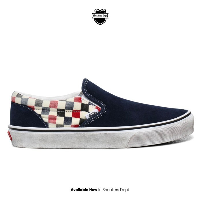 VANS Sepatu Sneakers Unisex CLASSIC SLIP ON WASHED VN0A4U38WO2 ORI