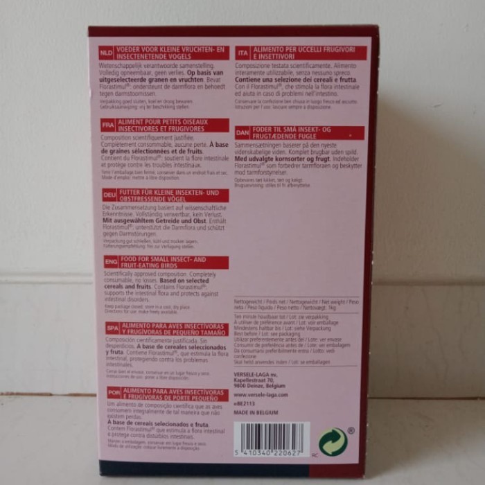 Nutribird Uni Komplet 1Kg Versele-Laga