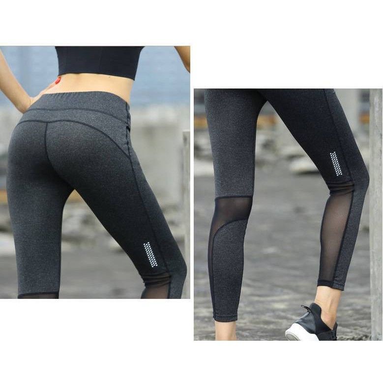 LEGGING CELANA OLAHRAGA WANITA MODEL JARING BAWAH Wsm1799