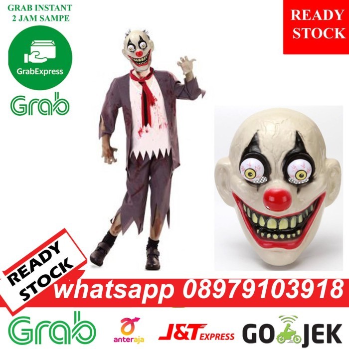 BRG BARU TOPENG HANTU BADUT ACARA HALLOWEEN KEREN10