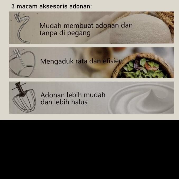 Aksesoris Adonan Stand Mixer Khusus Merk Dodawa