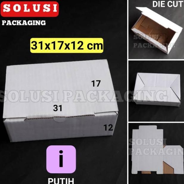 

KARDUS 31X17X12 PUTIH ISI 10 PCS-KARDUS PACKING KARDUS POLOS KARDUS