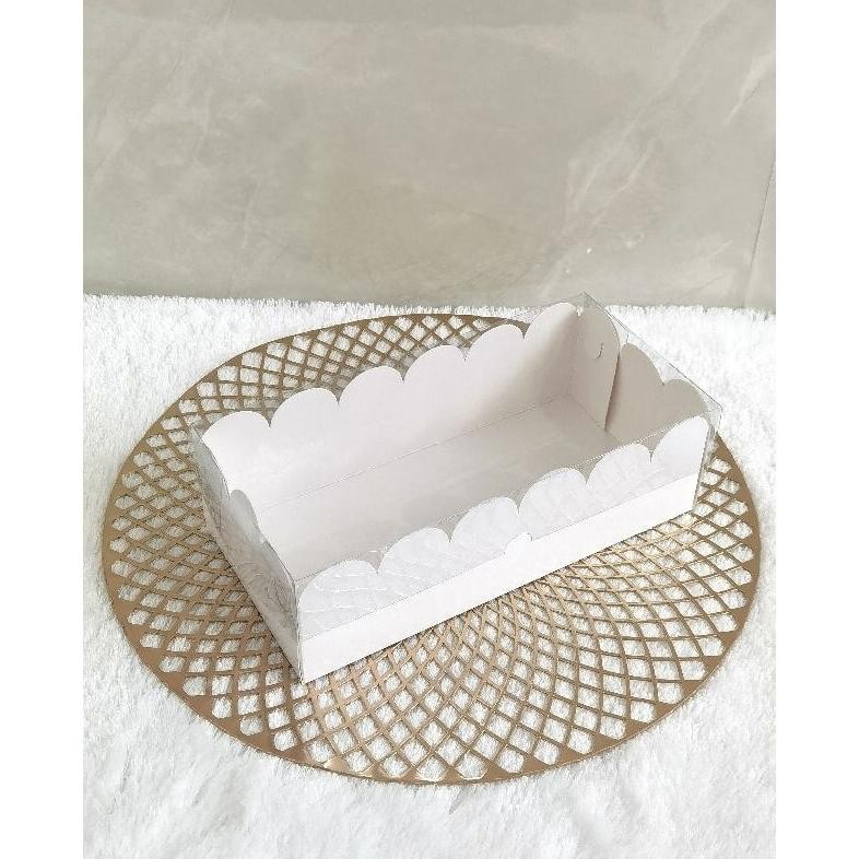 

BISA COD BOX MIKA PUTIH - DUS KUE - KOTAK - KARDUS 25x12x8 (ISI : 10 PCS) Me41