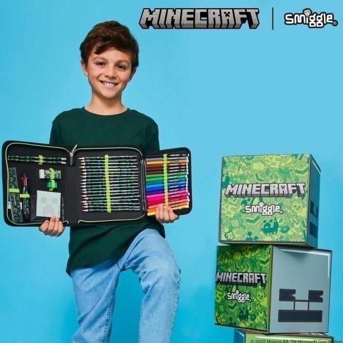 

Kotak pensil smiggle minecraft ( udah sama isi nya )