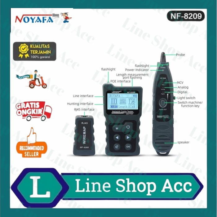 NOYAFA NF 8209 Network Cable Tester / Kabel Lan Tracker Tester