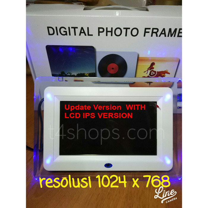 IDBTECH Digital Photo Frame 7 inch LED Lights With IPS LCD