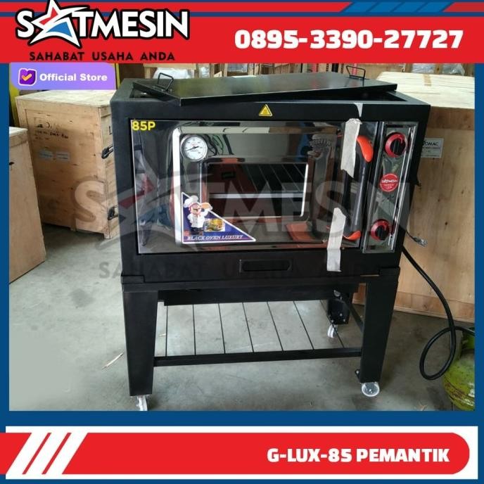 Black Gas Oven 85Cm Zeppelin (Black Oven Gas Zeppelin) 85/P1/Ss/Mj