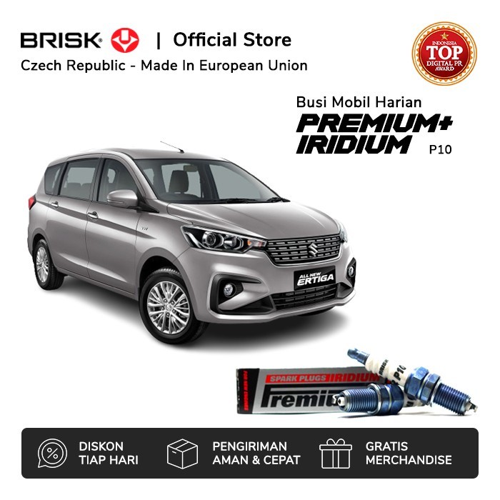Busi Mobil Suzuki All New Ertiga Brisk Premium Iridium P10