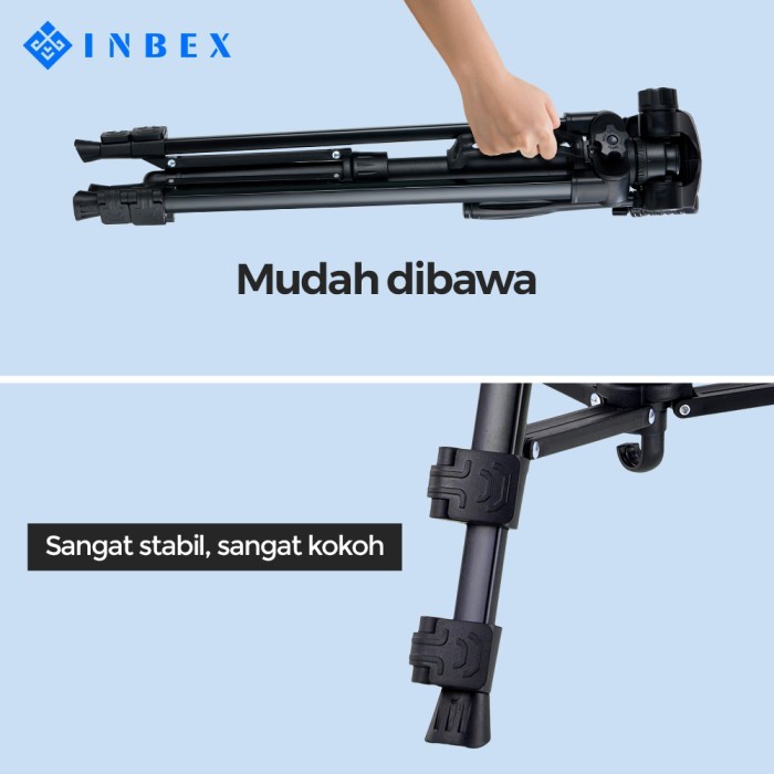 Inbex Tf-3520 Tripod+Bluetooth Remote+Bag/145Cm Profesional Tripod