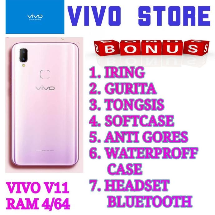 Vivo V11 Ram 4/64 Garansi Resmi Vivo Indonesia