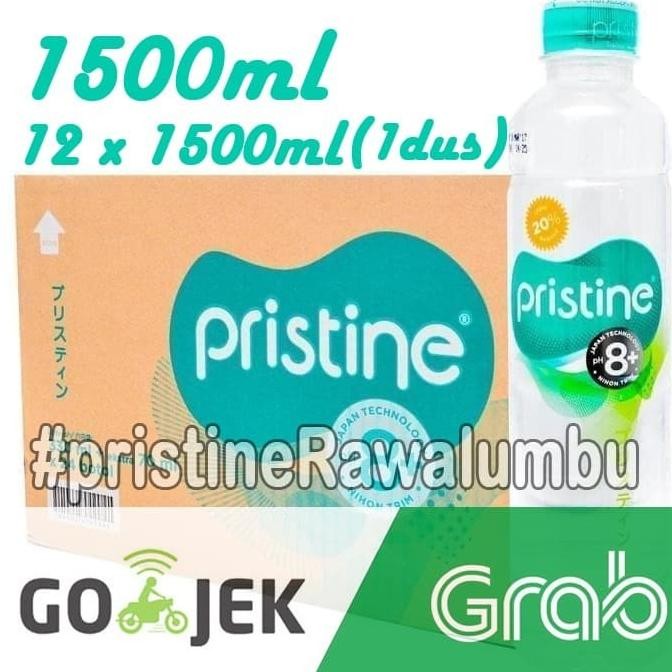 

Pristine water 1500 ml x 12 botol+air minum pristine+air alkali (1Dus)