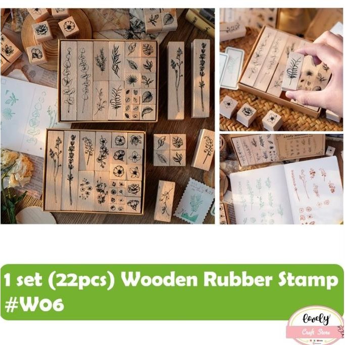 

Sale Diy Wooden Rubber Stamp Stempel Kayu Journal, Scrapbook, Diary #06