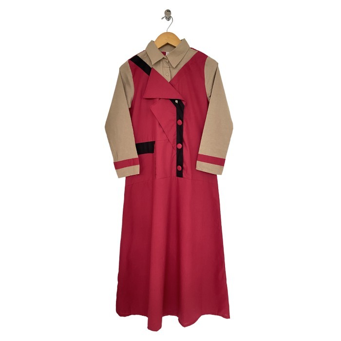 Dress Gamis Wanita Muslimah Lunan Go Ls 447 Katun Premium Quality #Gratisongkir #Sale #Discount