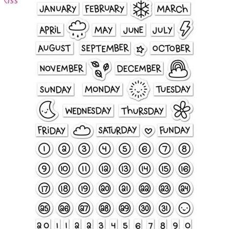 

Sale Clear Stamp (Stempel Transparan/Bening) - Number And Month In 1Year