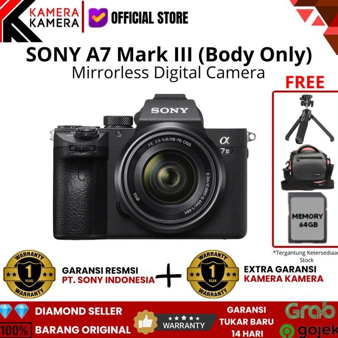Sony Alpha A7 Mark Iii / A7 Mark 3 Kit Fe 28-70Mm - Garansi Resmi Sony