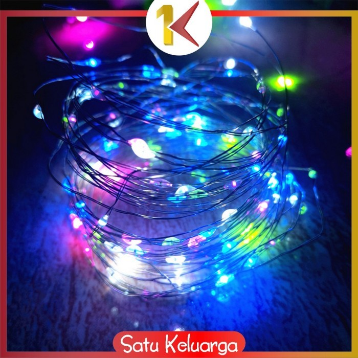 SPECIAL SK-C881 Lampu Tumbler Kawat Mini 10 Meter 100 LED Lampu Hias Dekorasi