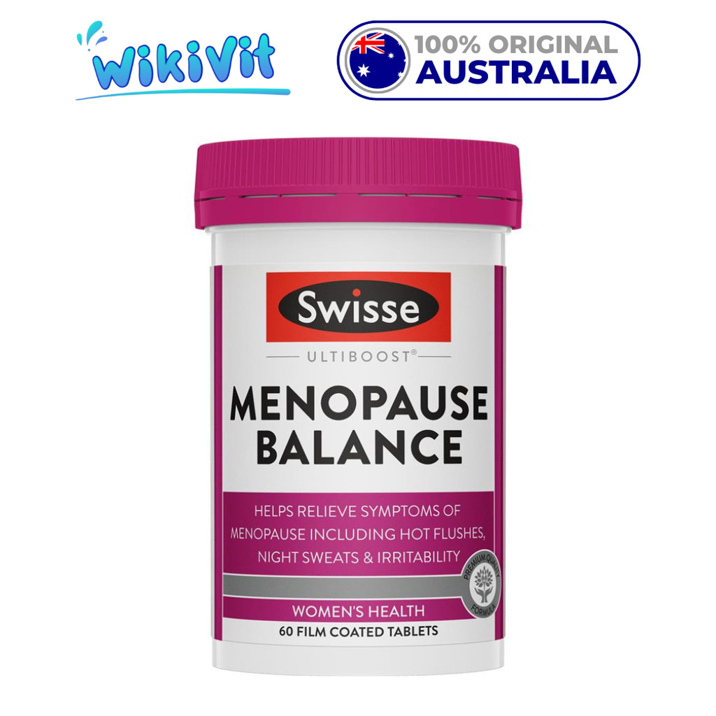 SWISSE Ultiboost Menopause Balance 60 Tablets - ORIGINAL AUSTRALIA / Tablet Vitamin Kesehatan Wanita