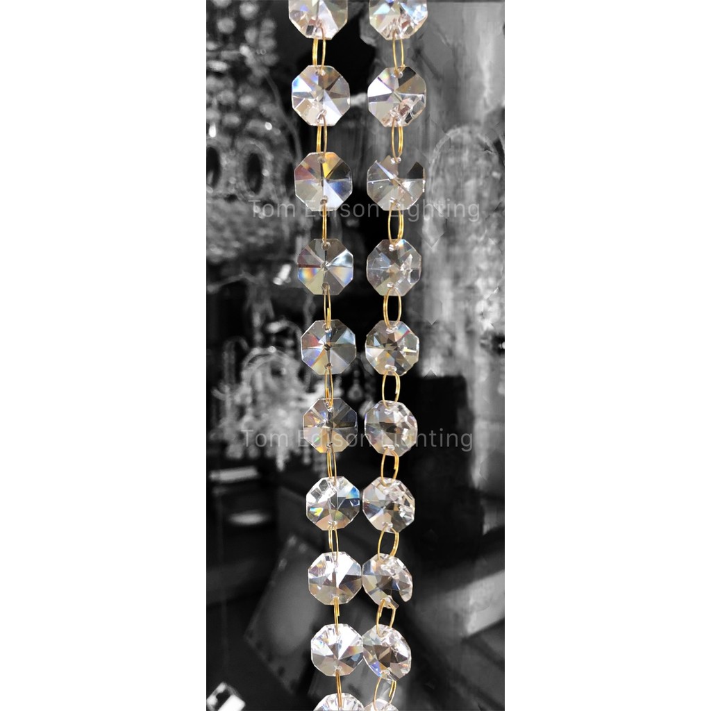 TERBAIK Rangkaian Kristal Gantung Ronce Manik Warna Color Dekorasi Tirai Lampu