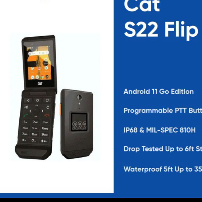 Cat S22 Flip 4G Android 11 Unlocked Flip Phone USA
