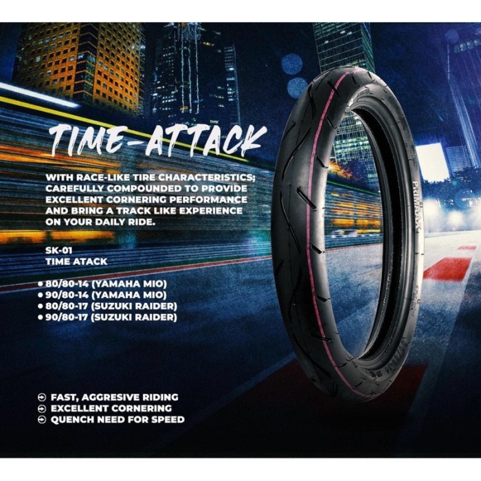 Ban Primaax Sk 01 80 90 Ring 14 Ban Donat Motor Matic Primax Sk 01