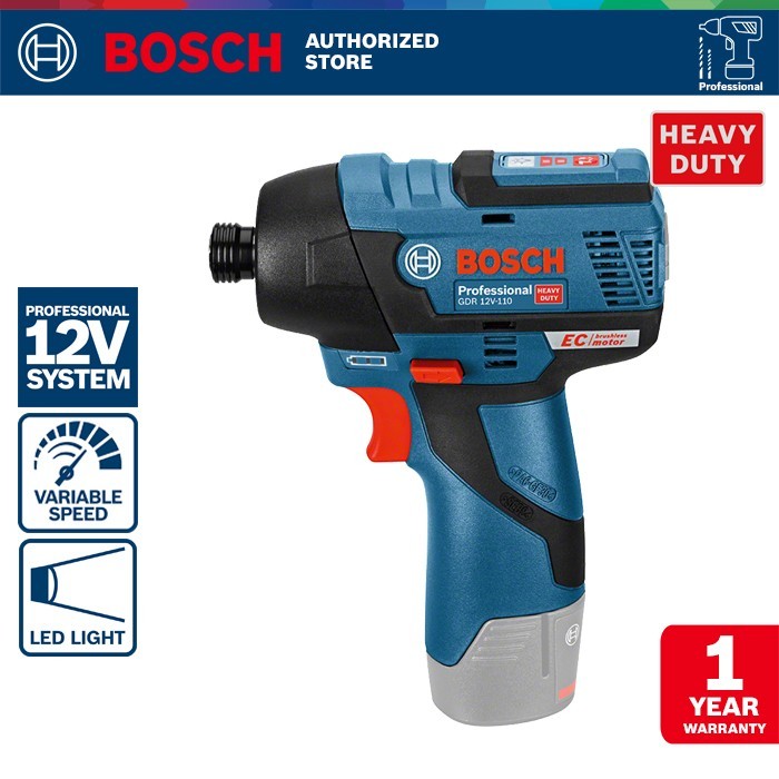 Bosch Brushless Impact Driver / Obeng 12Volt GDR 12V-110 (Unit Only)