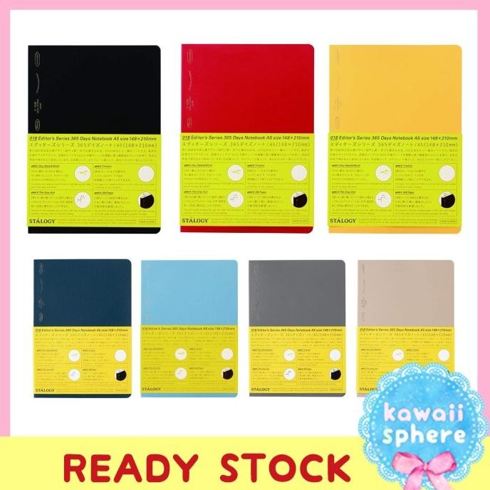 

Stalogy 365 Day Notebook | A5 /B5 /A6/B6 | Reg /Limited Colors | Ready