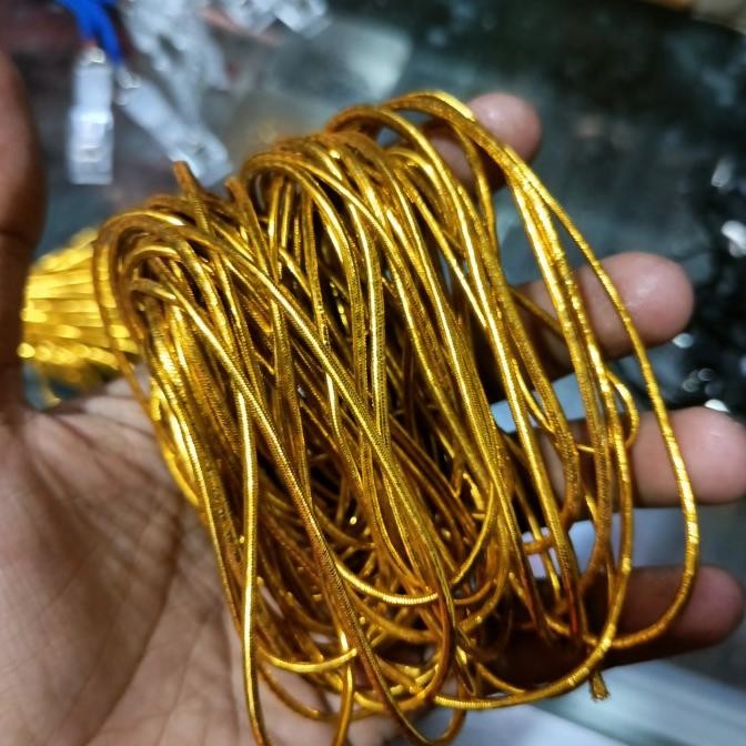 

tali string gold premium import (panjang 5meter ) buy 10 free 1