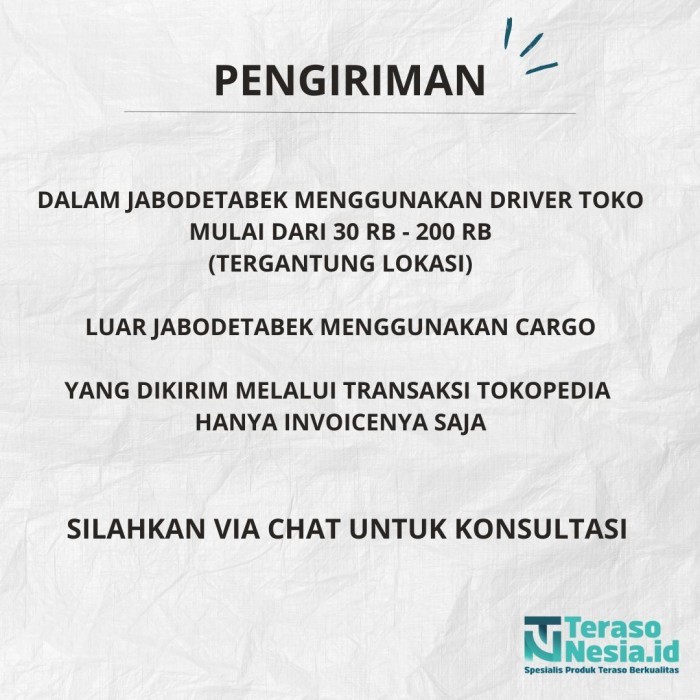 BAK MANDI TERASO TIPE MELON TANPA TATAKAN