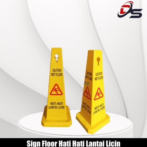 

Papan Peringatan Sign Floor Awas Hati Hati Lantai Licin Kerucut