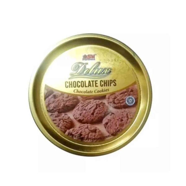 

DELUX COOKIES CHOCOLATE CHIPS TIN 140 GR