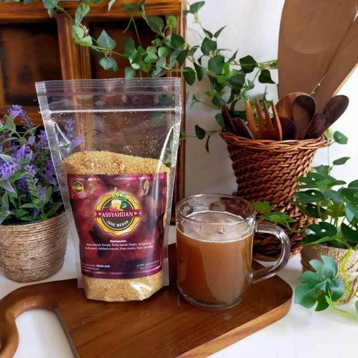 

TERLENGKAP Bubuk herbal jahe merah, kunyit, temulawak, madu, gingseng