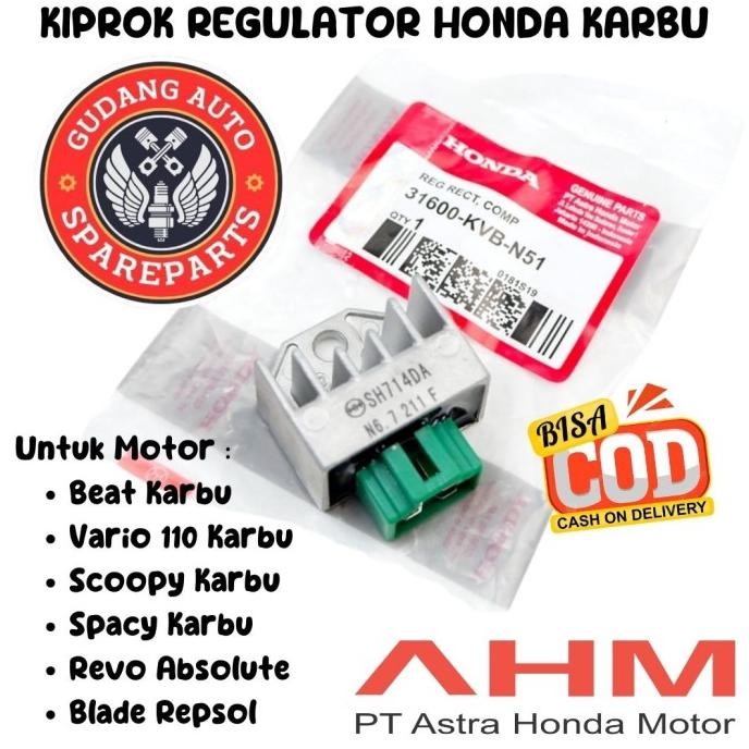 ORIGINAL AHM KIPROK REGULATOR HONDA BEAT VARIO SCOOPY KARBU BLADE REVO TERMURAH