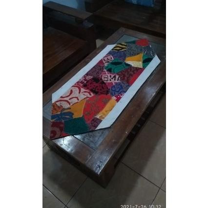 Taplak Meja Perca Batik Kombinasi Kain Blaco Ukuran 40X120Cm Terlaris