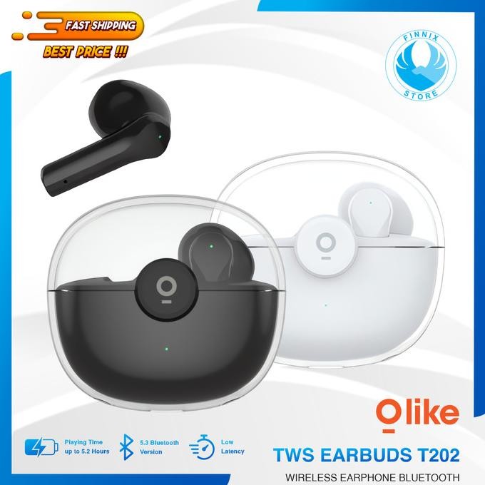 Original Olike T202 Gaming Wireless Tws Bluetooth 5.3 Earphone Earbuds