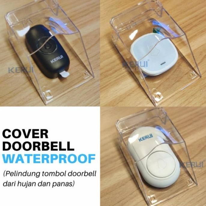 Terbaru Rain Cover Tutup Pelindung Bell Pintu Rumah Wireless Door Bell Outdoor