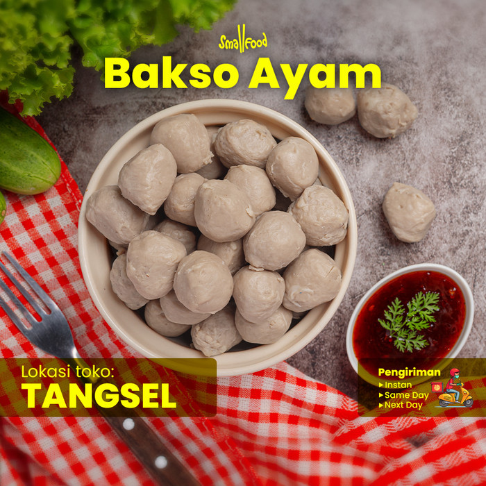 

PROMO SPECIAL Bakso Ayam Frozen Kualitas Super Homemade Termasuk Bumbu Smallfood