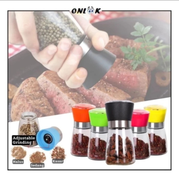

TERBAIK Botol Filing Bumbu Dapur Merica Lada Seasoning Grinder Alat Manual