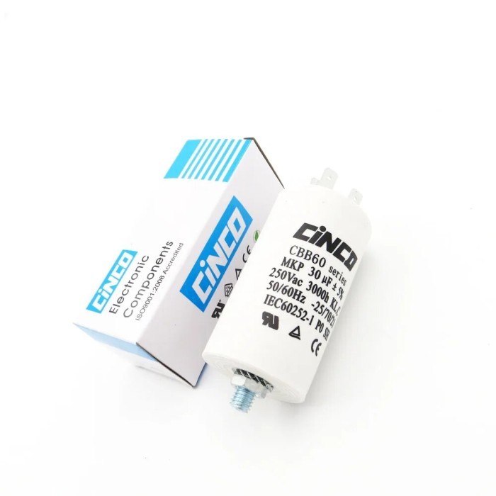 30MFD 250VAC CBB60 MOTOR RUN CAPACITORS POLYPROPYLENE FILM AC 250V