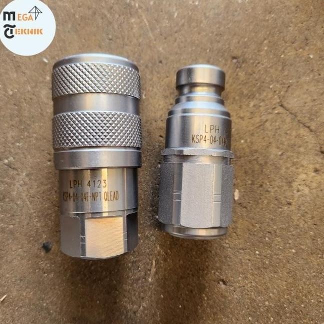 Quick Coupler Hydraulic 1/4" Flat Face / Quick Coupling 1/4"Flat Face Terbaru