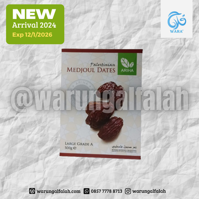

Termurah Kurma Medjoul Asli Palestine Ariha Large Grade A 500 Gram