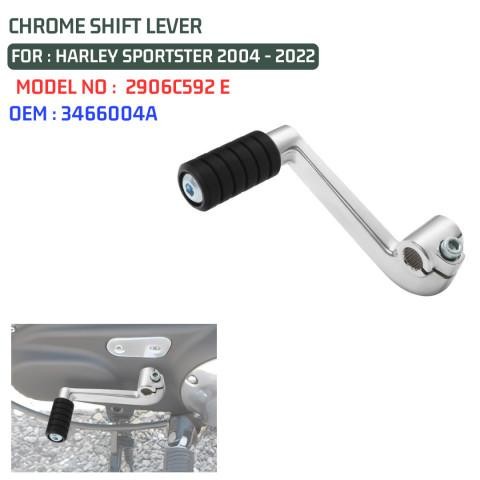 SHIFTER LEVER PEDAL HARLEY SPORTSTER 2004-2022 CHROME 2906C592 E OEM 3466004A Original