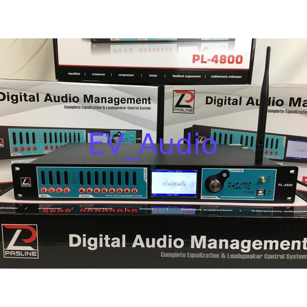 Speaker Management DLMS Pasline PL 4800 / Pasline PL-4800 / PL4800 4 in 8 out Original