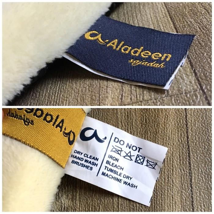 Sajadah Polos Tebal Bulu Tipis PUTIH KREM Aladeen - Dewasa Gratis Tas lembut dan halus