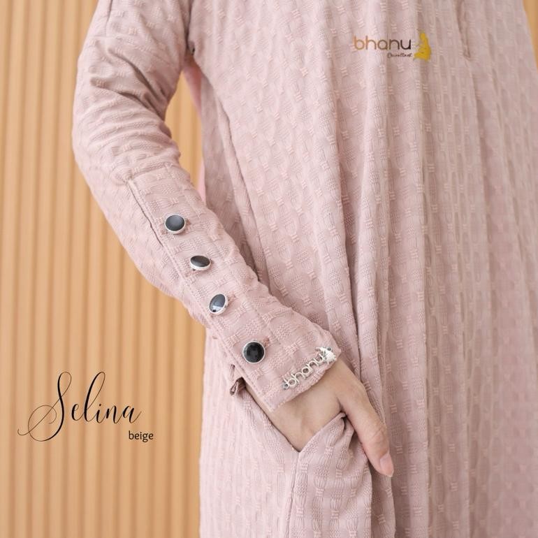 BISA COD IFABHANU - Selina Lambador Knit Premium Abaya_Gamis_Dress By Bhanu.excellent gh-6