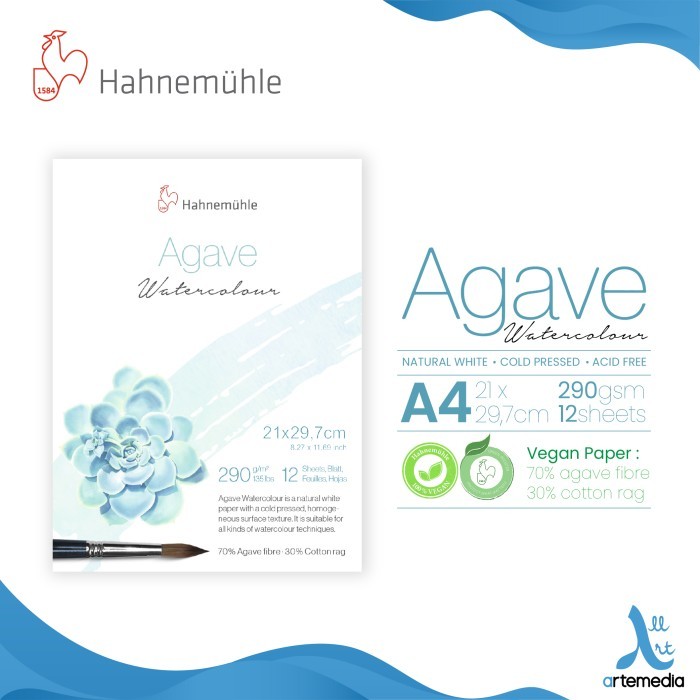 

TERBARU Hahnemuhle Agave Watercolor Paper Block Kertas Cat Air HOT SALE!