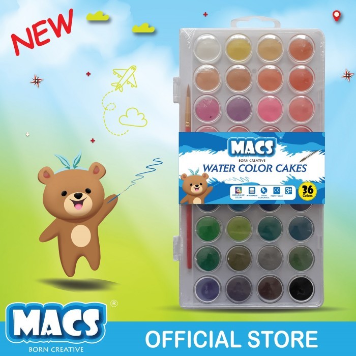 

TERBARU MACS Cat Air Water Color Cakes 36 Warna HOT SALE!