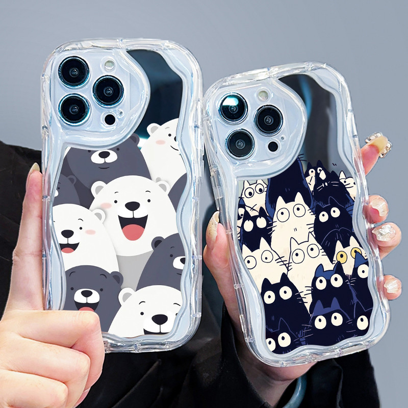 Casing Hp Untuk VIVO S1 VIVO S1 Pro Case Casing kucing Softcase transparan baru HP Kesing cermin pel