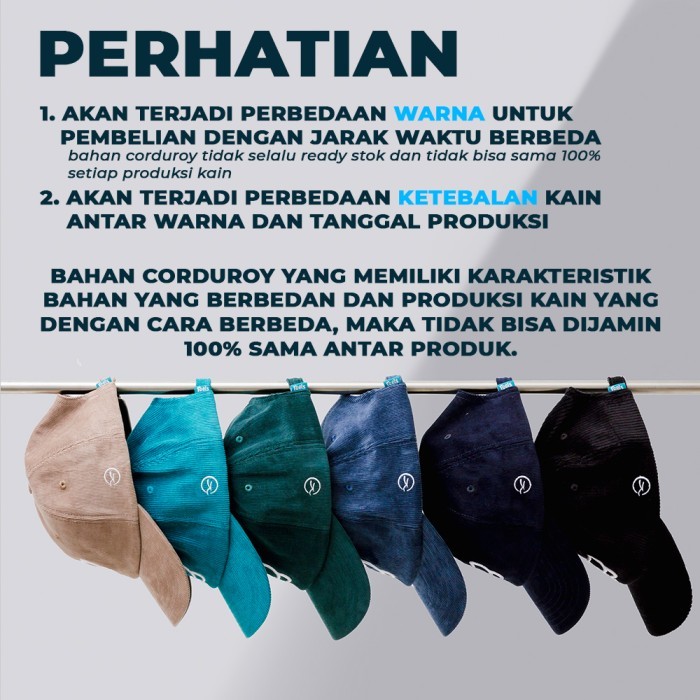 "Feeling Corduroy - GREEN" - Polo Caps Feels.Co - Topi